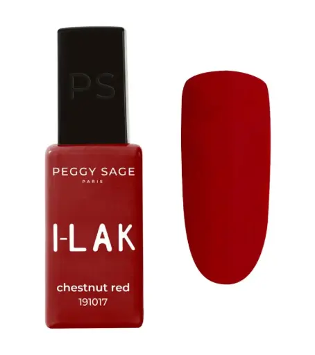 [M.17704] PEGGY SAGE Semi-permanenter I-LAK Nagellack  - chestnut red 11ml 