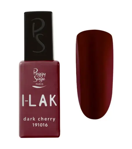 [M.17703] PEGGY SAGE Semi-permanenter I-LAK Nagellack  - dark cherry 11ml 