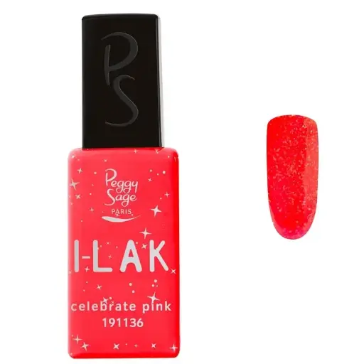 [M.17718] PEGGY SAGE Semi-permanenter I-LAK-Nagellack  - celebrate pink 11ml