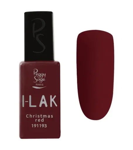 [M.17731] PEGGY SAGE Semi-permanenter I-LAK-Nagellack  -Christmas red 11ml