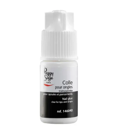 [M.17638] PEGGY SAGE Transparenter Klebstoff für Tips und Nagelpflaster 3g
