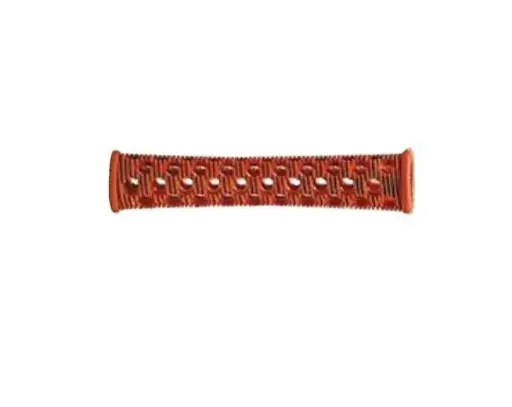 [M.17386] SIBEL PLASTIK WICKLER NADELN  BRAUN 11 MM  10 STK