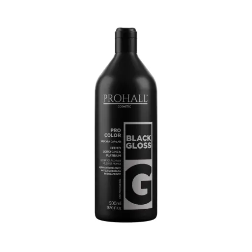 [M.16349] PROHALL Professional GLOSS Black Tönungsmaske 500ml