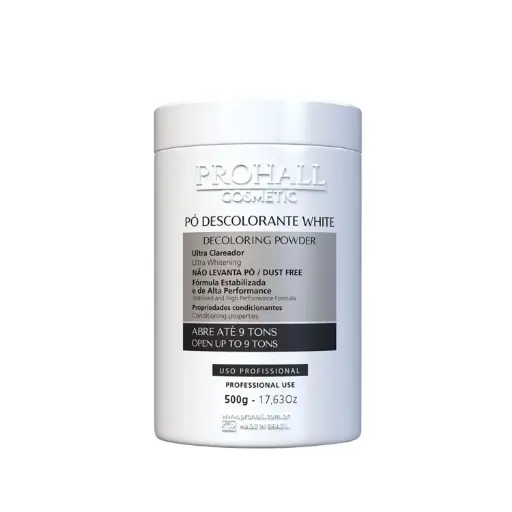 [M.16346] PROHALL Professional WHITE BLEACHING POWDER Dust free 9+ Tons 500gr