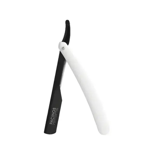 [M.12742] Pacinos Push Carriage Razor - EXPOSED BLACK/WHITE
