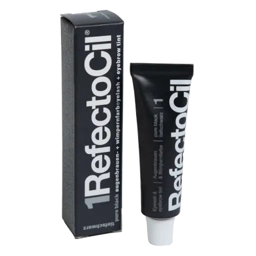 [M.13075] RefectoCil Augenbrauen Und Wimpernfarbe 1 Pure Black 15 ml