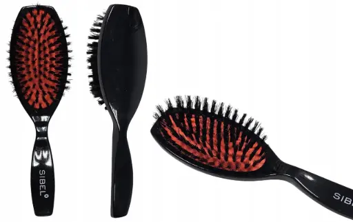 [M.16602] SIBEL CLASSIC 74 BLACK OVAL PNEUM.BRUSH BOAR