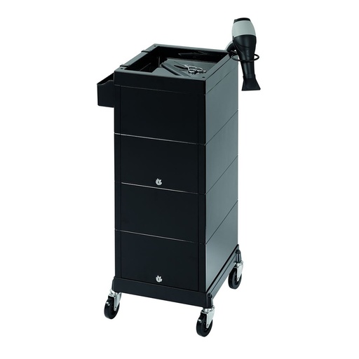[M.13355.130] SIBEL DISCRETE/LOCK FRISEURWAGEN SCHWARZ 
