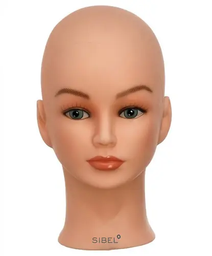[M.17496] SIBEL LUXE Trainingskopf Mit Glatze Für Haarteile