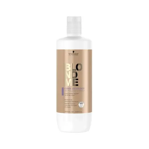 [M.14448] Schwarzkopf Professional BLONDME Cool Blondes Neutralisierendes Shampoo 1000ml