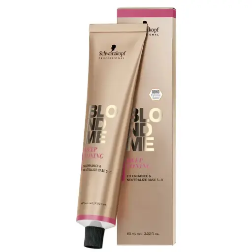 [M.14395] Schwarzkopf Professional BLONDME Tönung Haartönung Deep Toning Deep Chestnut 60ml
