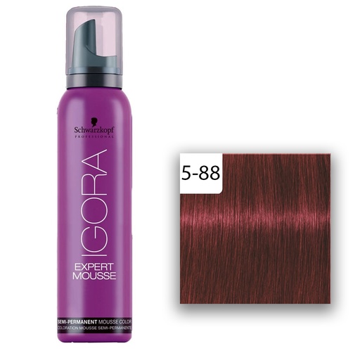 [M.14293.244] Schwarzkopf Professional IGORA EXPERT Mousse Hellbraun Rot Extra 5-88 100ml