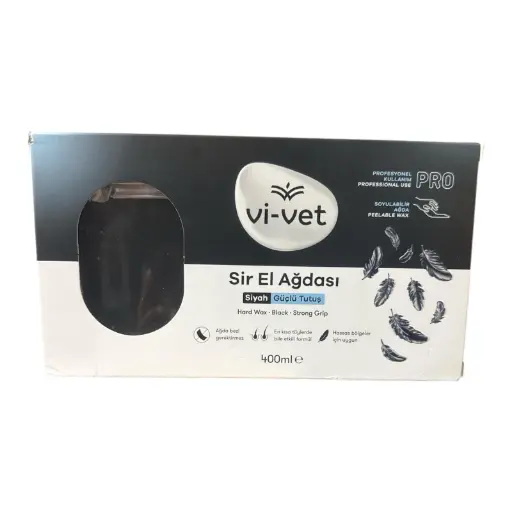 [M.17523.810] VI-VET Haarentfernung Wachs Schwarz 400ML