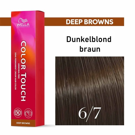 [M.11152] Wella Professional COLOR TOUCH Deep Browns 6/7 dunkelblond braun 60ml