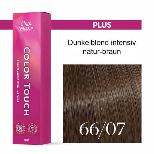 [M.11190] Wella Professional COLOR TOUCH Plus 66/07 dunkelblond intensiv natur-braun 60ml