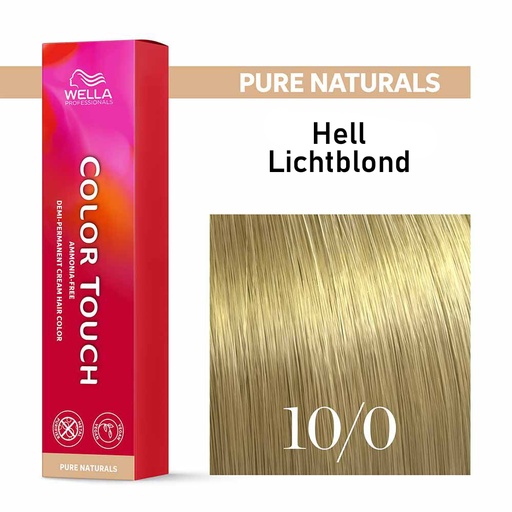 [M.11122] Wella Professional COLOR TOUCH Pure Naturals 10/0 hell-lichtblond 60ml