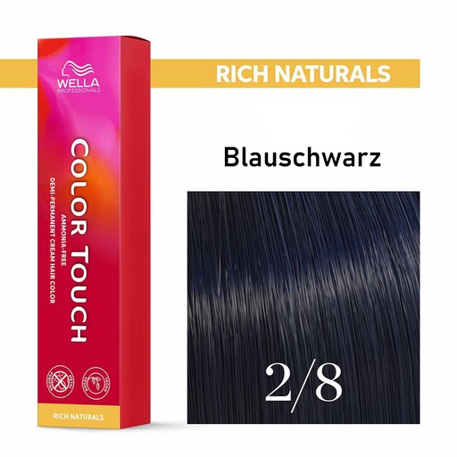 [M.11145] Wella Professional COLOR TOUCH Rich Naturals 2/8 blauschwarz 60ml