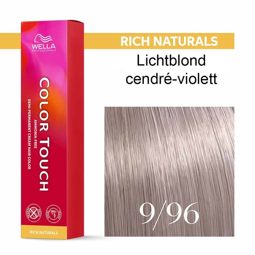 [M.16447] Wella Professional COLOR TOUCH Rich Naturals 9/96 lichtblond cendré violett 60ml