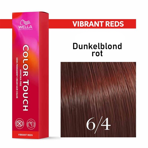 [M.11173] Wella Professional COLOR TOUCH Vibrant Reds 6/4 dunkelblond rot 60ml