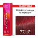 Wella Professional COLOR TOUCH Vibrant Reds 77/45 mittelblond intensiv rot-mahagoni 60ml