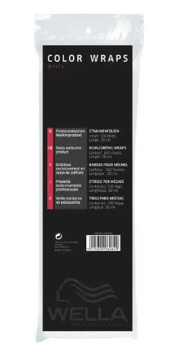 [M.17147] Wella Professional Color Wraps (1 = 100×white+100×gold)