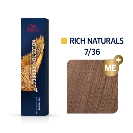 [M.17117] Wella Professional KOLESTON Perfect Me+ Rich Naturals 7/36 mittelblond gold-violett 60ml