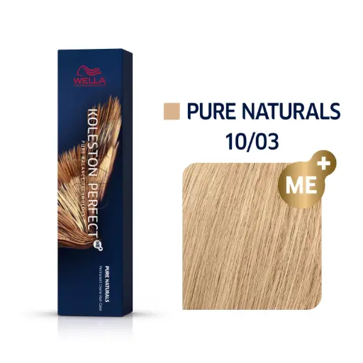 [M.11010] Wella Professional KOLESTON Perfect Me+ Pure Naturals 10/03 Hell-lichtblond natur-gold 60ml
