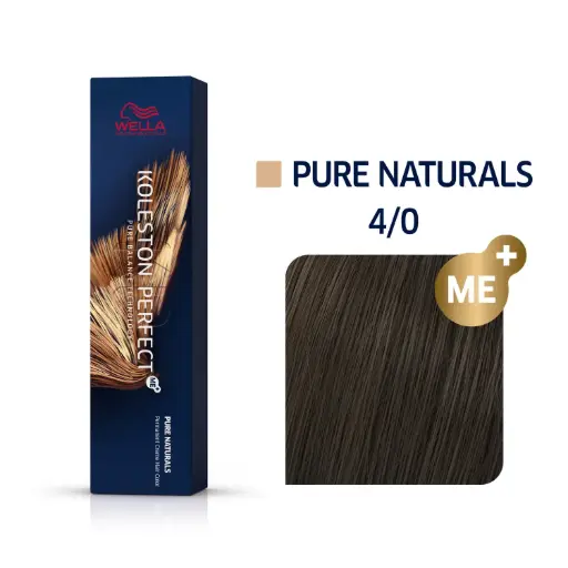 [M.11013] Wella Professional KOLESTON Perfect Me+ Pure Naturals  4/0 Mittelbraun 60ml