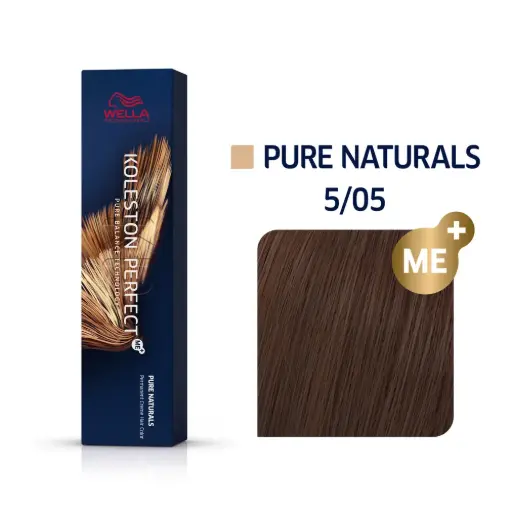[M.17511] Wella Professional KOLESTON Perfect Me+ Pure Naturals 5/05 Hellbraun natur-mahagoni 60ml