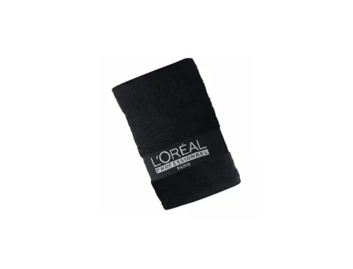 [M.17969] L'Oréal Professionnel Handtuch schwarz Pack 6stk