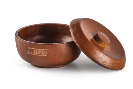 [M.17886] Beardburys Shaving Wooden Bowl
