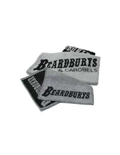 [M.17925] Beardburys Friseurhandtuch mit Logo 30x50cm