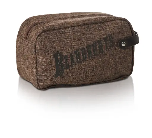 [M.17929] Beardburys Kosmetiktasche 23 x 14 cm, Braun