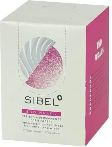 [M.17937] SIBEL Dauerwellen Papier Haarspitzen END WRAPS 1000Stk