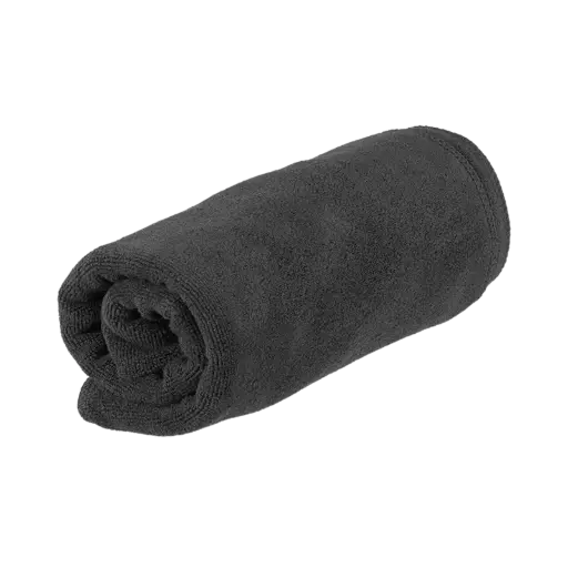 [M.17954] SIBEL Microfiber Handtücher Schwarz 45x85cm 1Stk