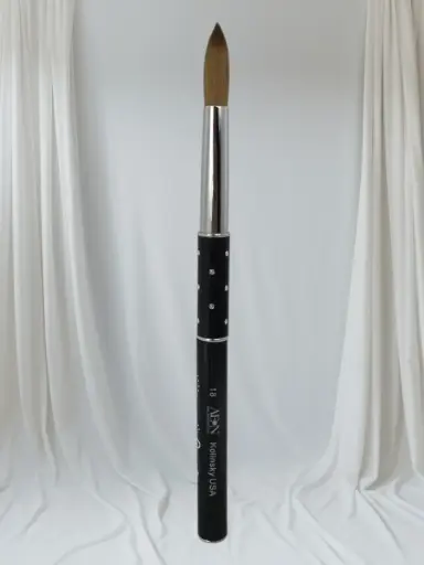 [M.18035] Kolinsky Acrylpinsel Nr.18 Black