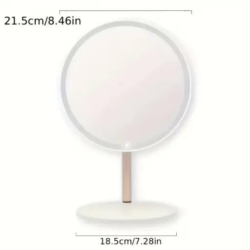 [M.18139] Schminkspiegel mit Lampenständer 3-Lichtmodus Round