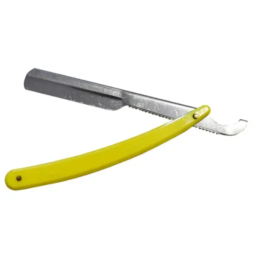 [M.18235] Sedef Rasierer mit Kunststoffgriff- Gelb