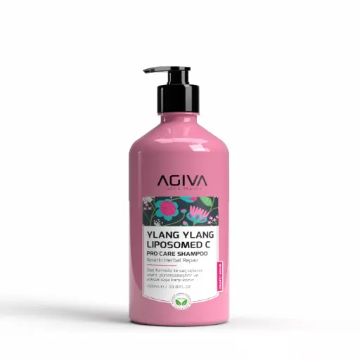 [M.18196] Agiva Ylang Ylang Lıpozom Pro Care Shampoo 1000ml