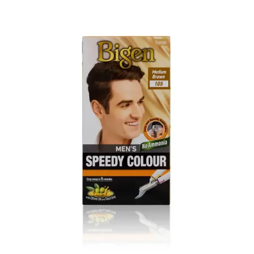 [M.13161] Bigen Men's Speedy Medium Brown #105