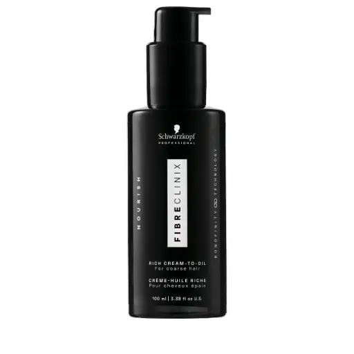 [M.18278] Schwarzkopf Professional Fibre Clinix Rich Cream to Oil 100ml