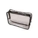 SIBEL Kosmetiktasche PVC Schwarz transparent 