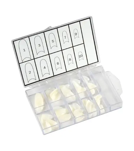 [M.18488] PEGGY SAGE Set 100 künstliche Nägel natural