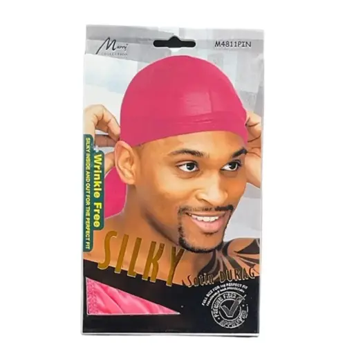 [M.18543] Murry Silky Satin Durag Pink
