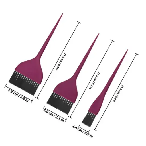 [M.18559] BarberTop Haarfärbepinsel-Set 3-teilig